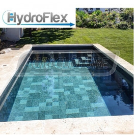 PVC Armé 150/100eme HydroFlex Verni Relief imprimé pierre de Java pour Piscine , rouleau de 1,65 x 25 m soit 41,25 m²